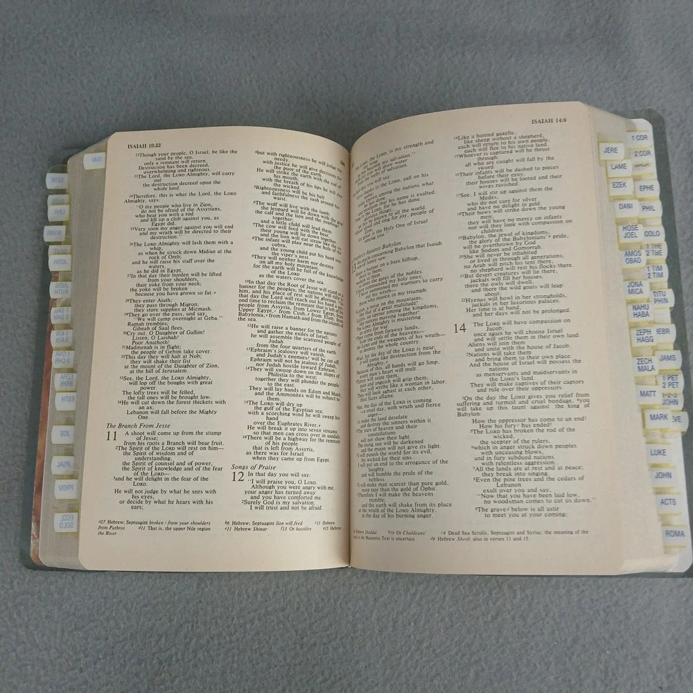 Holy Bible NIV New International Version Red Letter Indexed Blue Zondervan Helps
